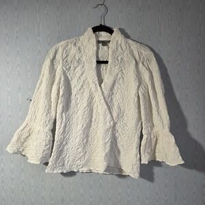 Go Silk Petite S Button Down Smocked Asymmetrical Button Down Poet Shakespeare